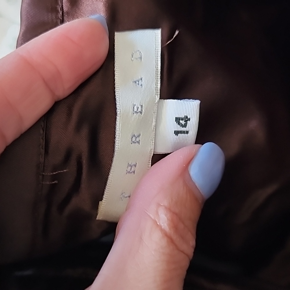 Thread Brown Strapless Floor Length Bridesmaid Dr… - image 6